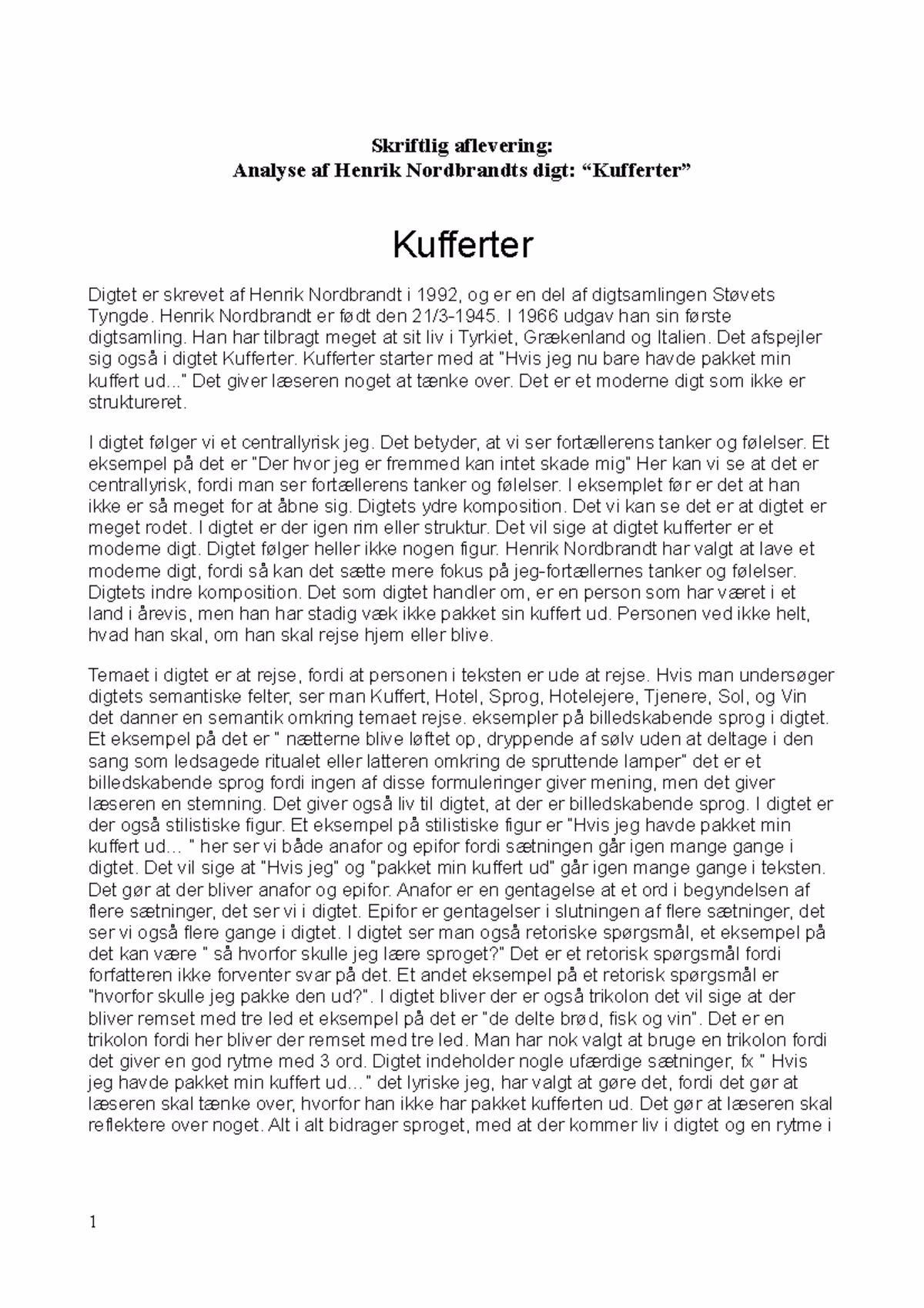 Er Henrik Nordbrandt død?